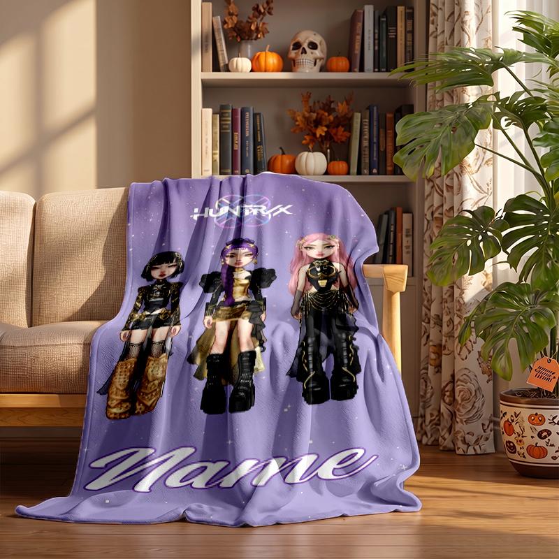 HUNTRIX Custom Flannel Blankets Soft Warm Cozy Throws for Home Decor Holiday Gifts