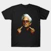 Men Black Print T-shirt Baby Billy Uncle No-Cut Transfer Paper Print Cotton Tshirt