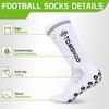 Football Socks for Men and Women Anti-Slip Grip Comfortable for Hiking Running Basketball