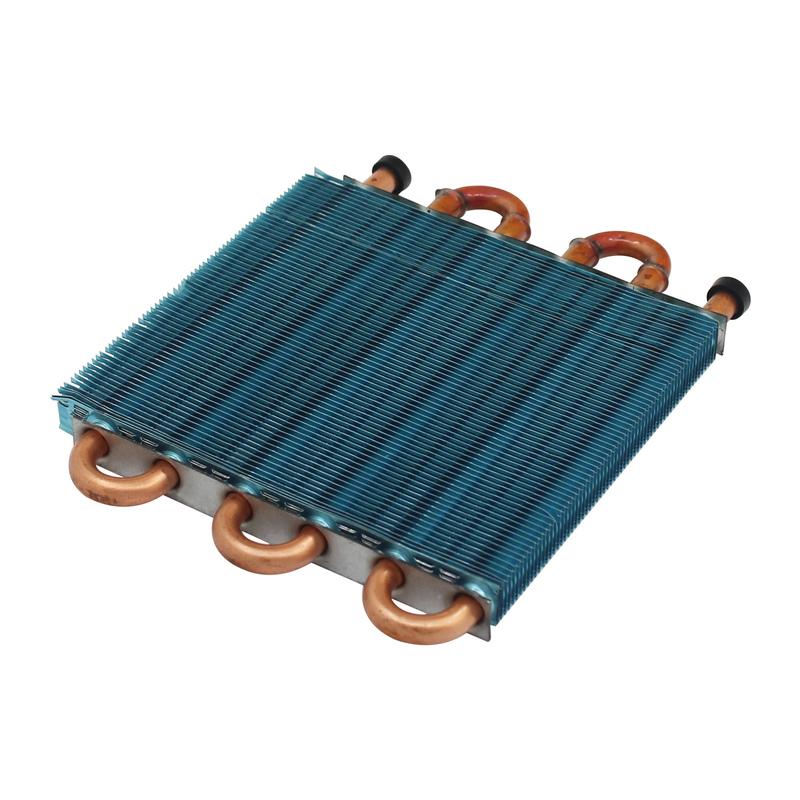 Miniature condensing radiator copper tube aluminum fin heat exchanger finned air cooled evaporator mini condenser accessories