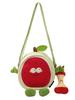 Nylon Watermelon Crossbody Bag For Casual Wear With Zipper Closure And Inner Pocket