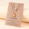 2-delige Geluksketting Zon en Maan Hanger Ketting Ketting Bff Vriendschap Cadeaus Sieraden Roestvrij Staal Kettingen