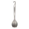Lixada Titanium Spork med flasköppnare Lätt utomhus middagssked gaffel för resor Camping Backpacking