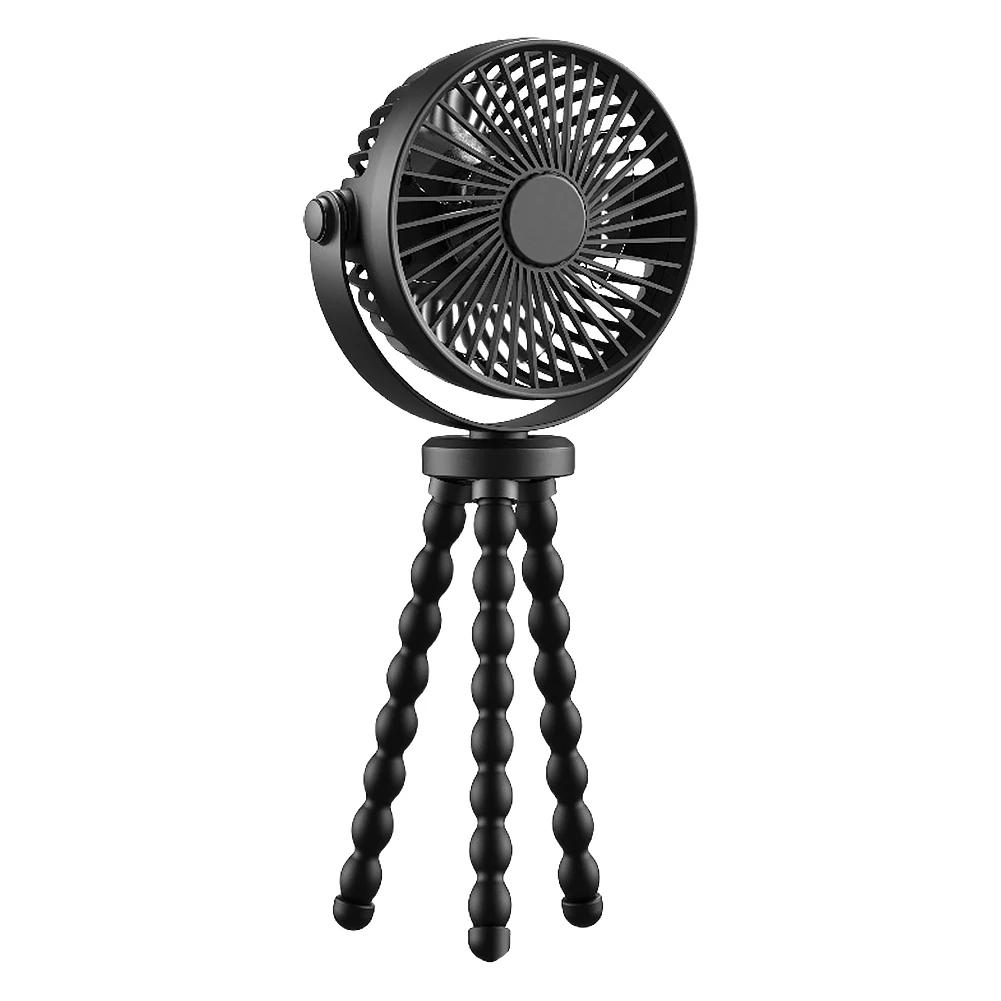 

Портативный домашний уличный небольшой вентилятор с зарядкой через USB 2000 мАч настольный уличный охладитель шейный вентилятор с 3 скоростями вентилятор для тележки коляски настольный вентилятор на штативе чёрный