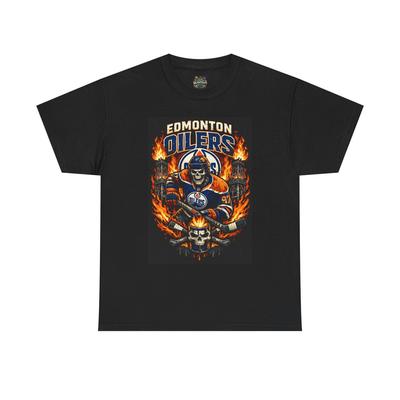 Unisex Edmonton Oilers Schweres Baumwoll-T-Shirt