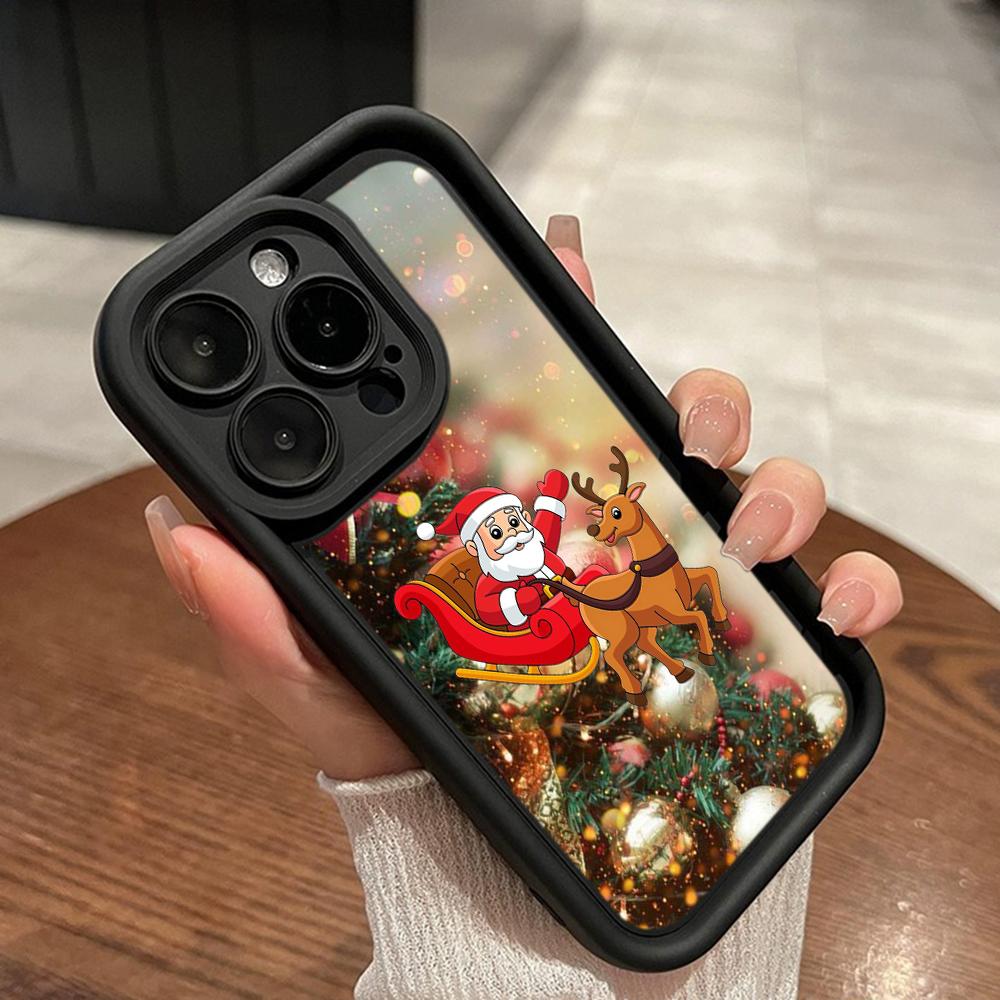 Měkké pouzdro Sky Eye Ladder pro Samsung A06 A15 A25 A35 A55 A14 A24 S23 S24 FE Všechny modely Samsung Pouzdra na telefon NY41 Vánoční stromeček Santa Claus