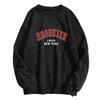 Unisex Korean Style Long Sleeve Letter Print Sweatshirt - Autumn/Winter Round Neck Pullover
