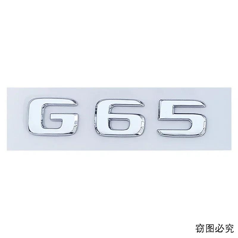 ABS Car Side Sticker Rear Trunk Badge Letters Decal Decoration for Mercedes Benz C43 C65 C63 G65 Exterior Accessories