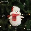 Pluche Sneeuwpop Kerstboomversieringen - Rode & Witte Decoraties voor Boom en Bureau