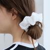 PINK PINEAPPLE DAISY LACE SCRUNCHIE_WHITE