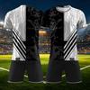 Conjunto Deportivo Personalizado de Dos Piezas DIY con Camiseta de Manga Corta y Pantalones Cortos para Uniformes de Equipo y Estampación Personalizada