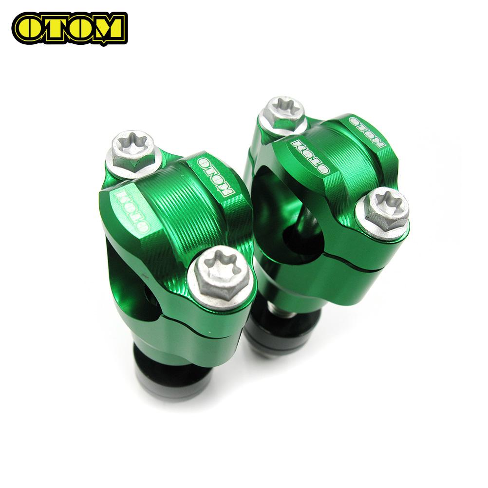 OTOM Motorbike 2 Pcs M12 CNC 28mm Bar Clamps Handlebar Risers Adapter For KTM Honda Suzuki YZF BMW Pit Dirt Off-Road Motorcycle