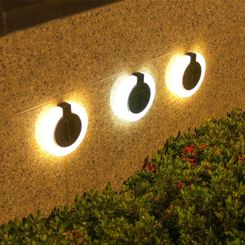 1~8PCs Solar Outdoor Lights LED Waterproof 360° Folding Atmosphere Light Garden Decoration Fence Stake Lawn Porch Walkway Decor