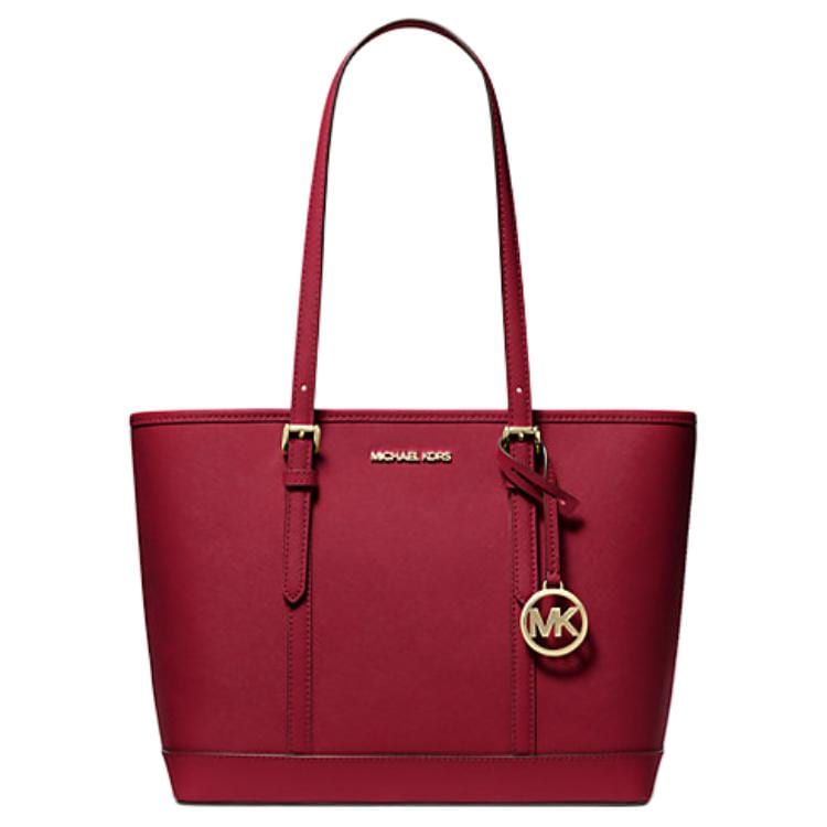 MICHAEL KORS Jet Set Travel Leather Shoulder Bag Small Women's Cherry Red 35S0GTVT1L-CHERRY
