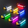 1000 Lumen RGB LED Taschenlampe mit buntem Seitenlicht Wiederaufladbares Arbeitslicht Magnetischer Clip an Tasche Licht Notfall Arbeit