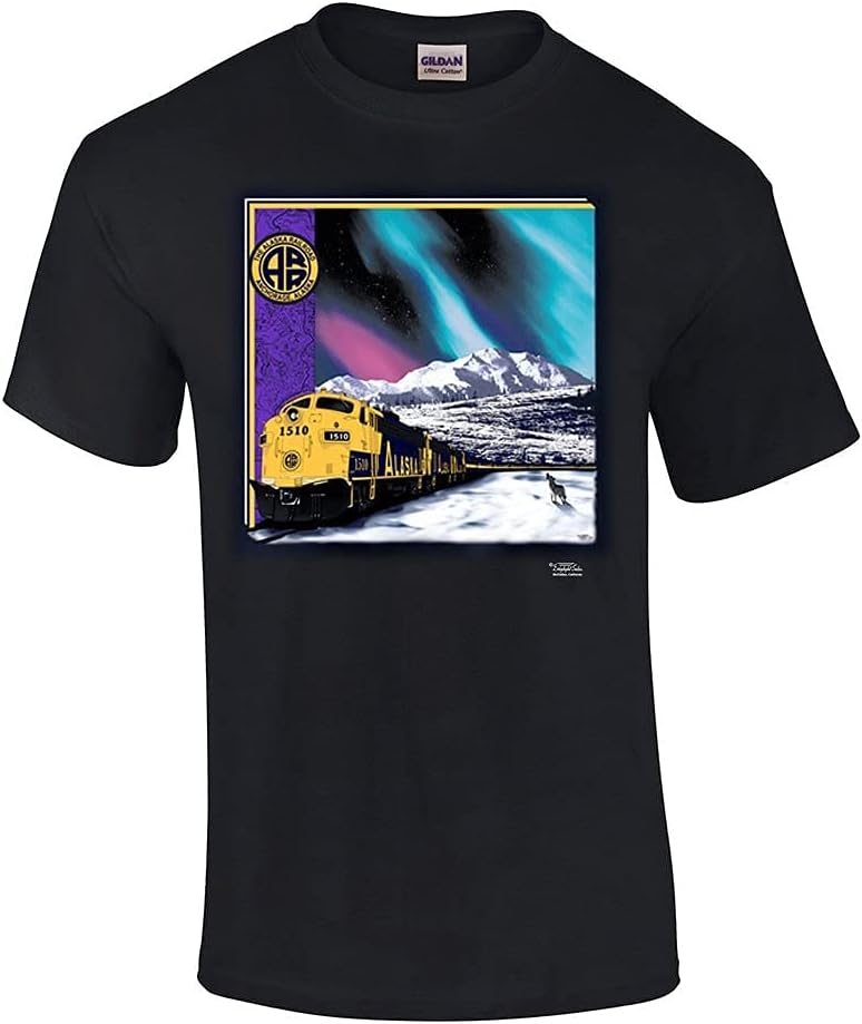 Daylight Sales Alaska Railroad at Mt McKinley Authentic Railroad T-Shirt Tee Shirt [21] XXXXL
