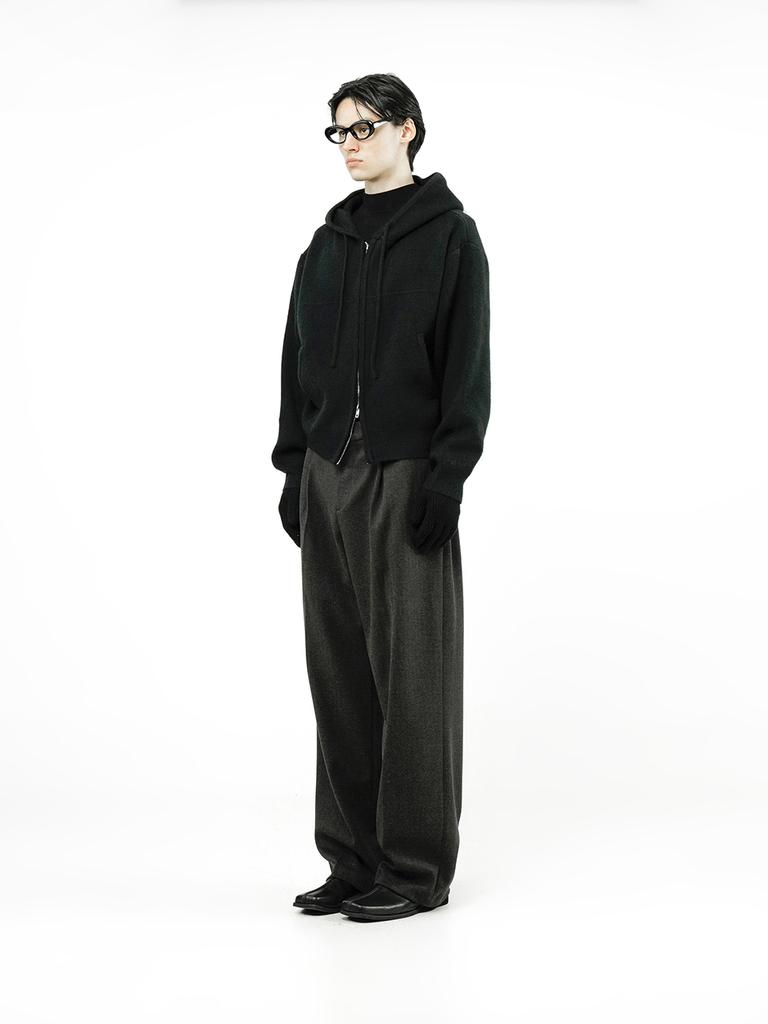 Chance'S Noi Sweater Hooded Zip-Up - Black /M244Tp05Bk