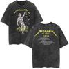 Heißes Vintage-Wasch-T-Shirt der Rockband Metallica Ist Retro 2026 High-End-Luxus Ist für Männer und Frauen Top Y2k
