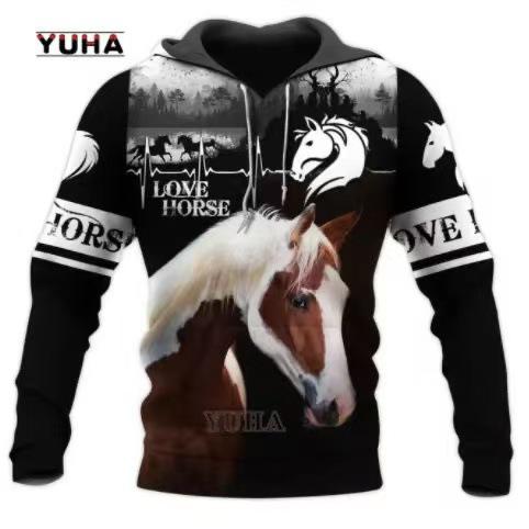 Winter New Sweater European and American Style Lion Animal 3D Three-dimensional Printing Pattern Large Size Loose Sweater