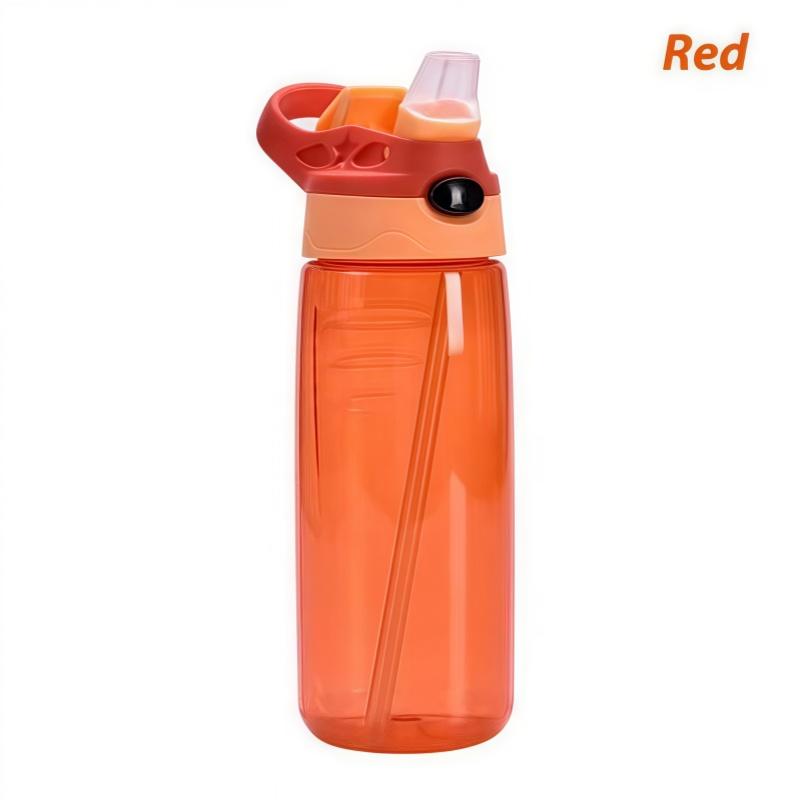 500ML Children Cartoon Plastic Cup With Straw Anti-falling Kids Water Bottle Children's Cup Portable Drinking Bottle Drinkware