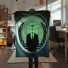 Anonymous  Print Flannel Blanket, High quality Comfortable for All Seasons, Home Decor, Warmth and Comfort