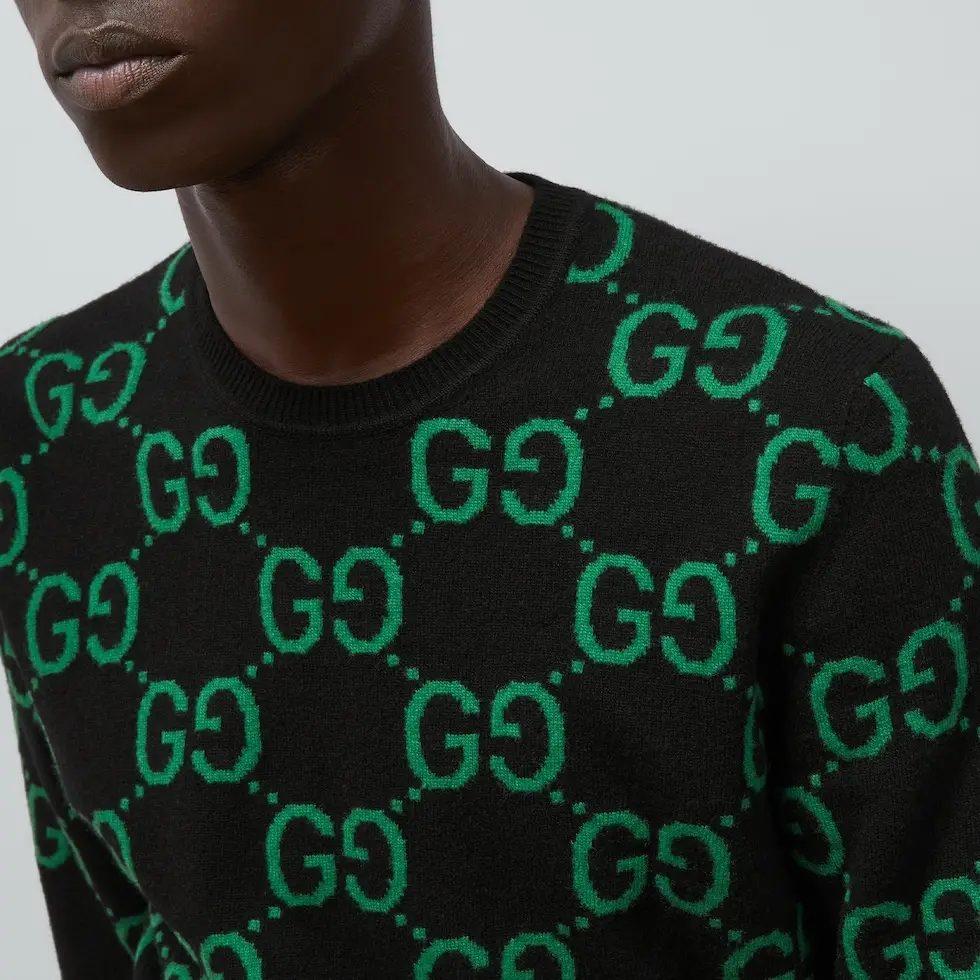 GUCCI Gg Monogram Crewneck Knitted Jumper 692900-XKCC5-3235