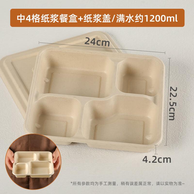 Degradable Sugarcane Pulp Takeaway Food Container