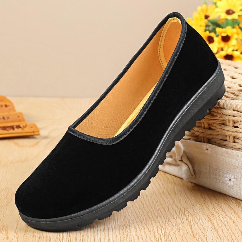 Stiefel mit flachen Sohlen, einteilige Damenschuhe, leichte Schuhe