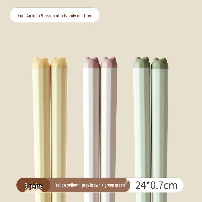Luxury Minimalist Anti-Mold Alloy Chopsticks Set - High-Temperature Resistant, Lightweight, for One Person.