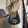 Handbag Simple Shoulder Bag Large Capacity Ins Square Tote Bag Metal Buckle Hobo Bag  Streetwear