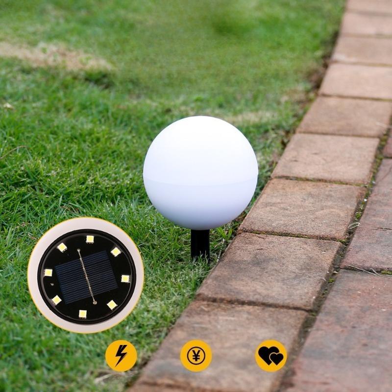 Outdoor Solar Spherical 5in1 Lawn Light Waterproof Landscape Lighting for Courtyard Terrace Walkway Wedding Party Decoration