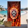 Sheffield United Football Print Beach Towel, Large Soft Quick Dry Towel for Beach Camping Swimming