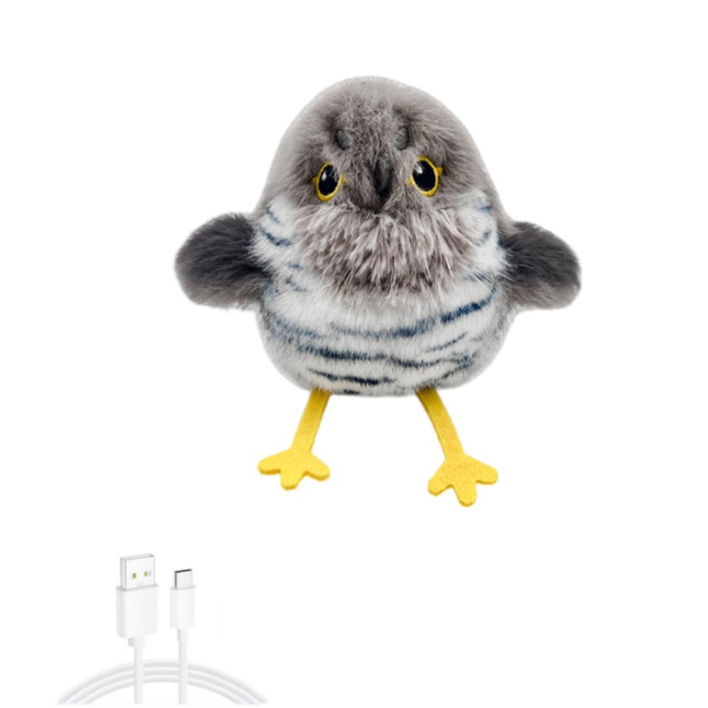 Induction Activation Interactive Chirping Bird Cat Toy Cat Self-entertainment Cuckoo