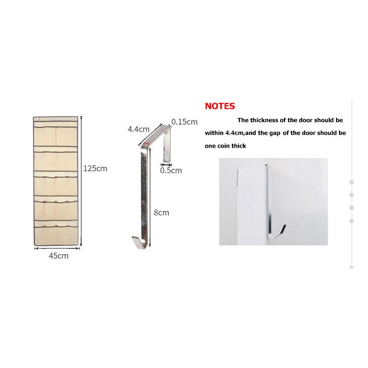 Geantă agățată în spatele ușii Geantă de depozitare nețesută cu zăbrele 20 Geantă de depozitare pentru pantofi de uz casnic