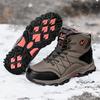 TUINANLE Men's Winter High-Top Cotton Shoes: Warm Velvet, Outdoor Mountaineering, Casual Sports Footwear.