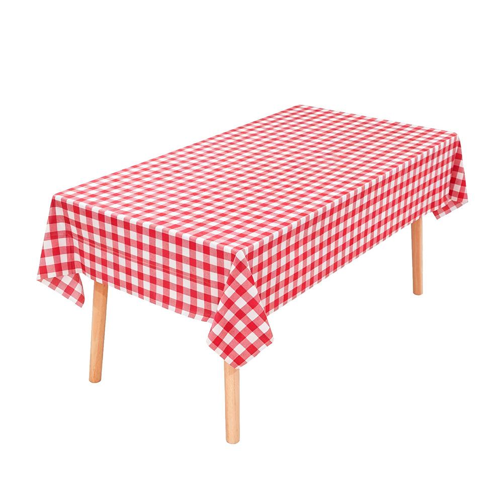 Christmas Party Tableware Set Plaid Printed Disposable Paper Plates Cups Napkins Holiday Party Supplies