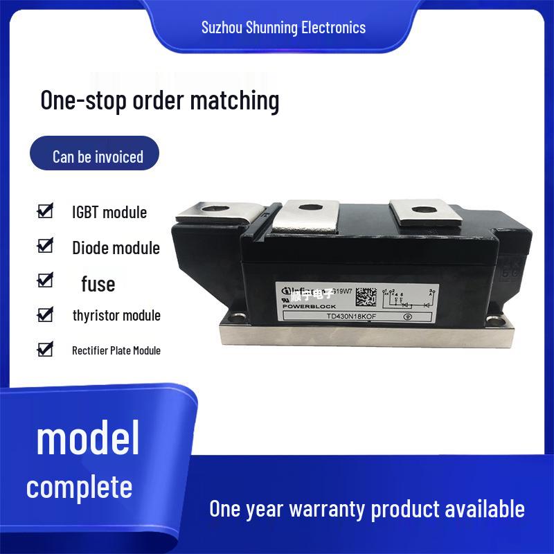 Brand New TD430N16KOF Thyristor Module - Full Model Range, Standard Package, Fast Shipping