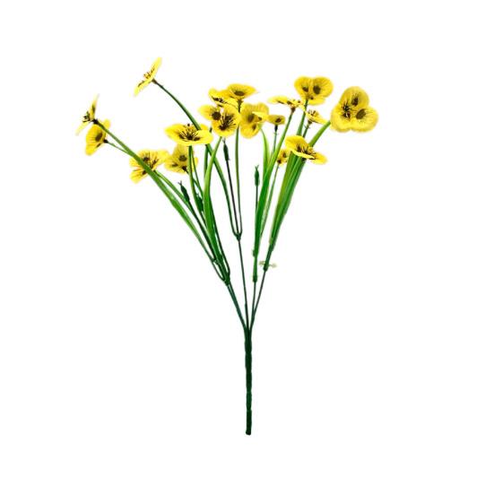 Artificial Flower Decorative Bright Colors Exquisite Shapes Never Fade Lifelike No Maintenance No Watering Natural Fake Flower