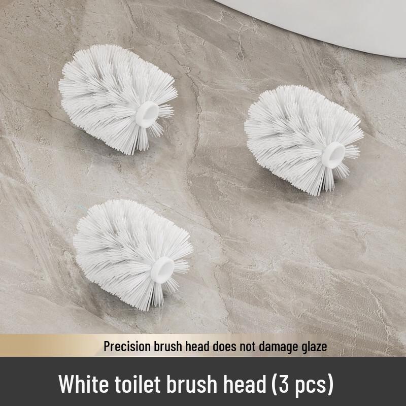 Durable Replaceable Toilet Brush Head Set