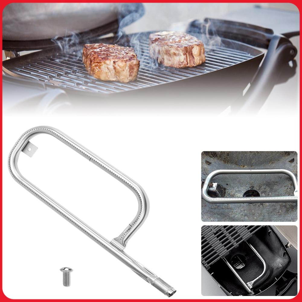 17Inch Grill Burner Replacement Part 304 Stainless Steel Burner Tube Replacement for Weber Q100 Q120 Q1000 Q1200 BabyQ Model