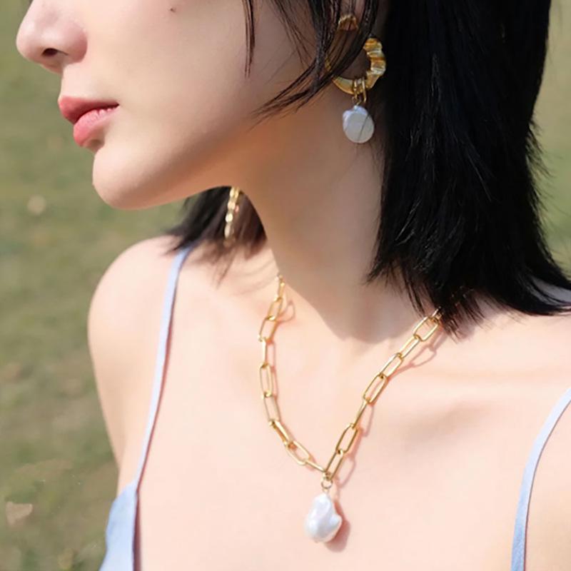 925 Silver Baroque Song Yanfei Style Clavicle Necklace