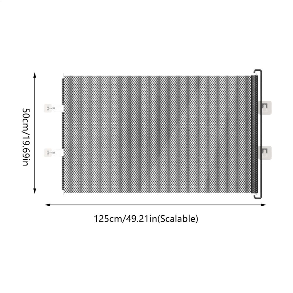 Pet Gate Indoor Retractable Stair Barrier 49 Inch Wide Childproof No Drilling Gate for Kitten Puppy House Yard Garage Patio Deck