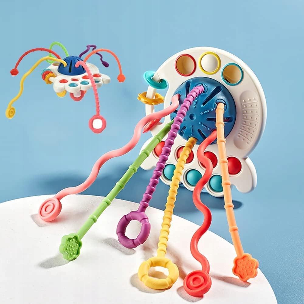 Octopus Pop It Montessori Sensory Toy 4-in-1 Baby Teether