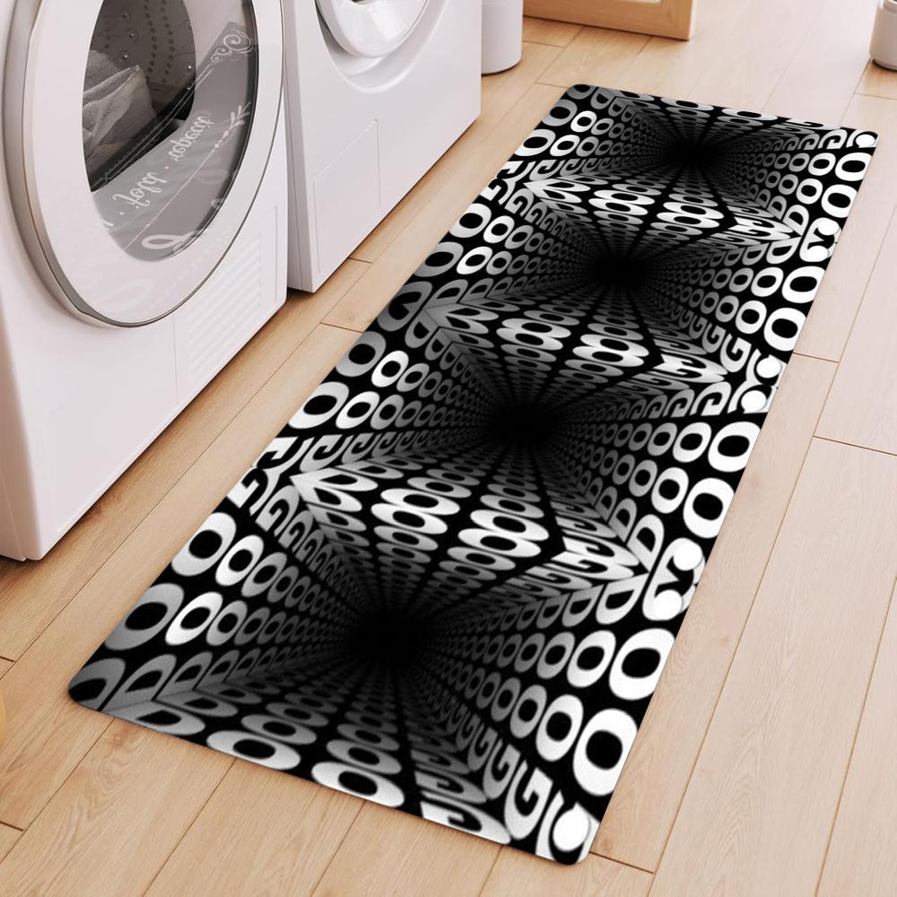

3D Trap Carpet Space Tunnel Area Rug Soft Floor Mat for Game Room Bedroom Home Decoration Bedroom Decor Carpets for Living Room 40X120CM