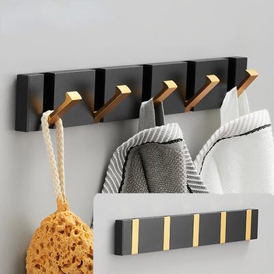 Porte-serviettes pliant, Installation à 2 voies, crochets muraux, patère à vêtements, crochet pliant pour salle de bains, cuisine, chambre à coucher, couloir