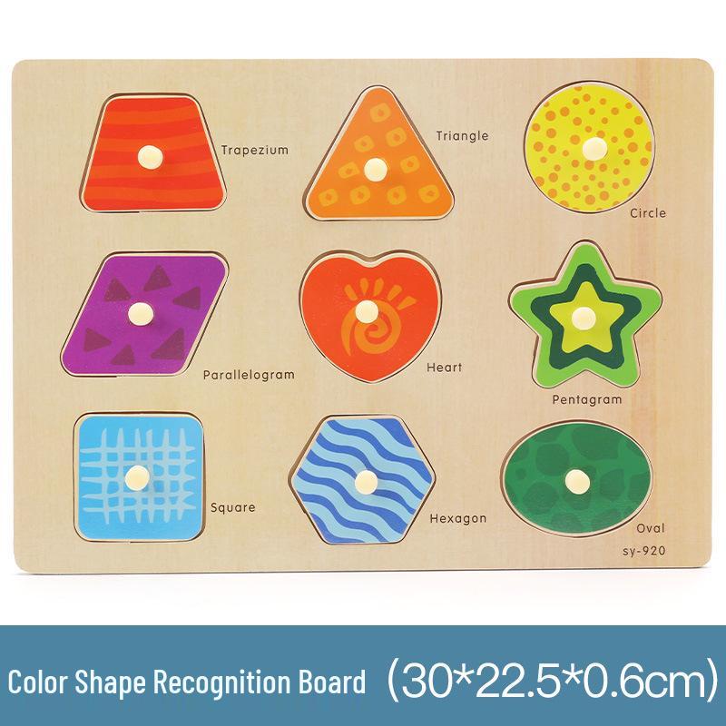 Wooden Alphanumeric Puzzle Board for Kids – Educational, Cognitive Matching & Hand Grab Toy