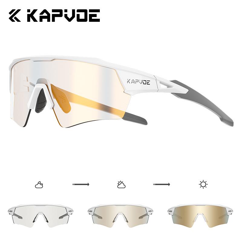 Kapvoe Hot Cycling Sunglasses Men Women Riding Glasses UV400 Bicycle Eyewear Mountain Outdoor Sports Road Driving Bike Goggles 7