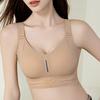 Seamless Lingerie Women's Gathering Bra Breast Retraction Anti-sagging Top Support Large-sized Bra Thin Bra Push Up Bra
