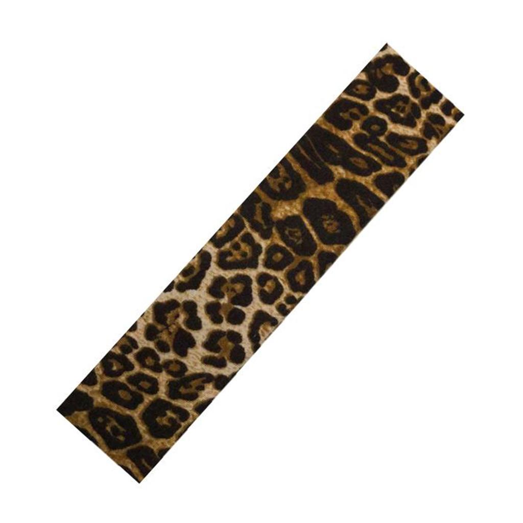 Stylish Leopard Print Elastic Headband For Sports Yoga Gym Workouts Sweat Absorbent Non Slip Hairband