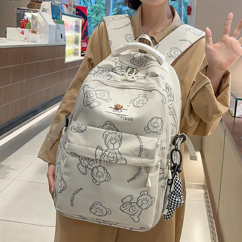 School bag Elementary school girl College student Backpack boy High school student Junior high school student Printed backpack